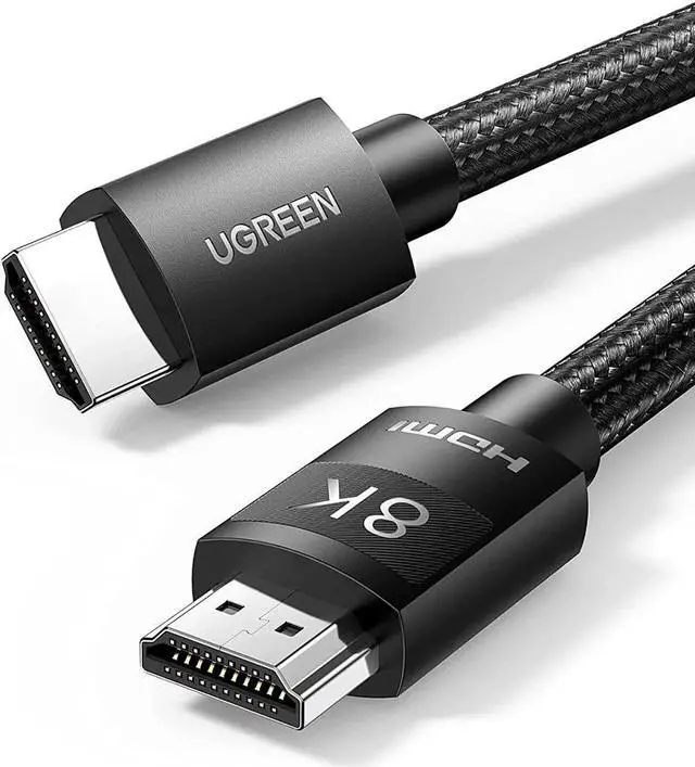 Main image of HDMI 2.1 Cable 8K 48Gbps 6.6FT Ultra High Speed 8K HDMI Braided Cord 4K@120Hz 8K@60Hz Support Dynamic HDR eARC Dolby Atmos HDCP Compatible with PS5 PS4 Xbox Roku TV HDTV Blu-ray Projector
