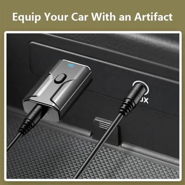 Alt view image 3 of 5 - 5.0 Receiver Transmitter Adapter Two In One Wireless Audio Adapter Portable Noise Reduction HIFI Sound Quality Adapter