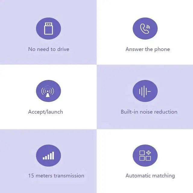 Alt view image 5 of 5 - 5.0 Receiver Transmitter Adapter Two In One Wireless Audio Adapter Portable Noise Reduction HIFI Sound Quality Adapter