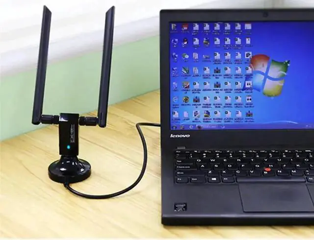 Alt view image 5 of 5 - 1200Mbps Wireless USB Network Card USB3.0 Dual Band 2.4G&5.8G Wifi Receiver&Wireless Adapter for PC With 2Pcs Antennas