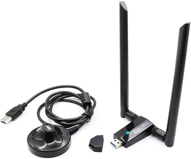 Main image of 1200Mbps Wireless USB Network Card USB3.0 Dual Band 2.4G&5.8G Wifi Receiver&Wireless Adapter for PC With 2Pcs Antennas