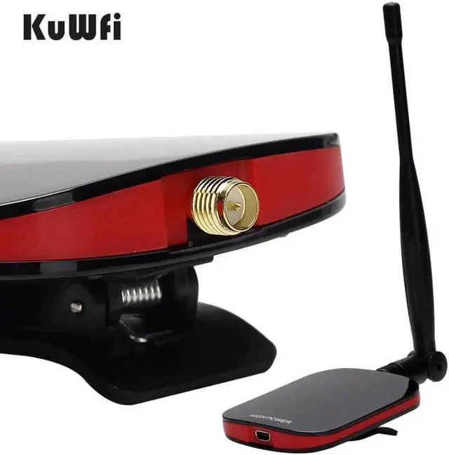 Alt view image 2 of 5 - Wireless Wifi Adapter Network Card Internet Long Range Wifi AntennaUSB Adapter 150Mbps Wifi Decoder With 5dBi Antenna