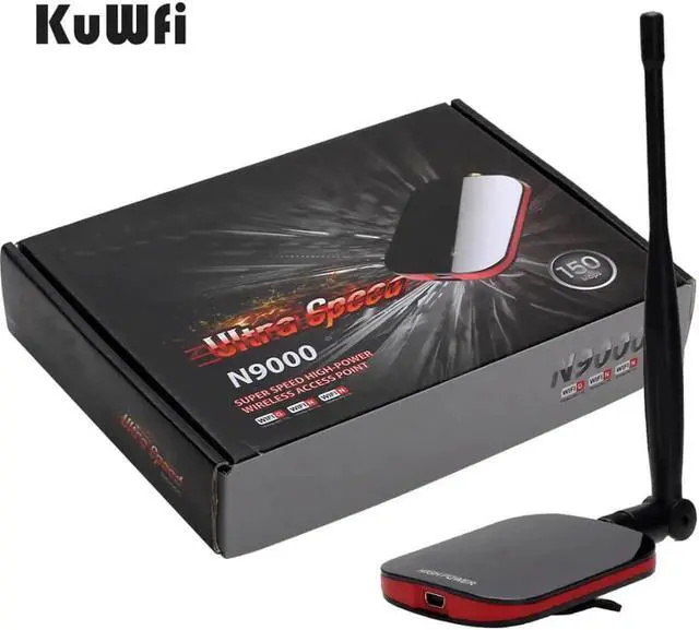 Alt view image 3 of 5 - Wireless Wifi Adapter Network Card Internet Long Range Wifi AntennaUSB Adapter 150Mbps Wifi Decoder With 5dBi Antenna