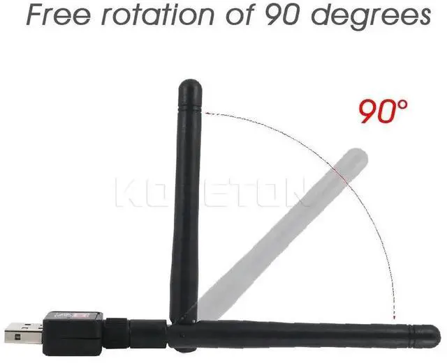 Alt view image 4 of 5 - New 150Mbps USB WiFi Wireless Network Networking Card LAN Adapter RT5370 802.11 n/g/b for Windows 2000 XP