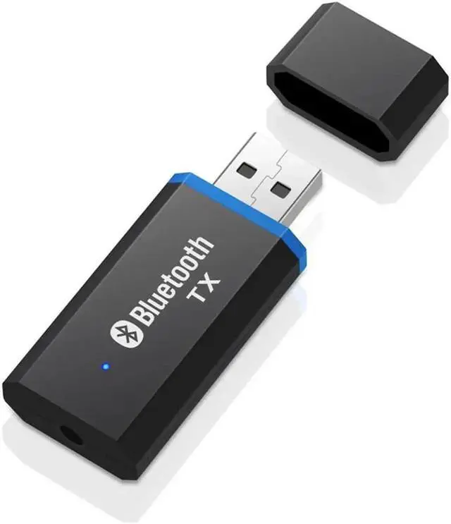 Alt view image 2 of 5 - Transmitter 5.0 + EDR Audio Adapter For TV PC Headphones 3.5MM Jack AUX USB Stereo Music Wireless Adapter Plug & Play