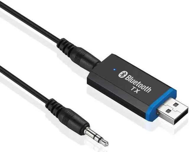 Alt view image 3 of 5 - Transmitter 5.0 + EDR Audio Adapter For TV PC Headphones 3.5MM Jack AUX USB Stereo Music Wireless Adapter Plug & Play