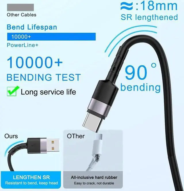 Alt view image 7 of 7 - USB Type C Coild Cable for Car, 1.8m/5.9FT Retractable USB C Cable Curly USB A to USB-C Fast Charger Cord for Car,Compatible Samsung Galaxy S10 S9 S8 Plus Note 9 8,LG5/G6/V20, USB C Devices