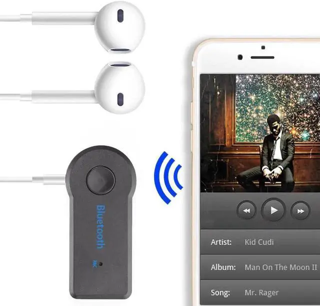 Alt view image 4 of 5 - 5.0 Receiver Wireless Adapter AUX 3.5mm Jack Adapter For Car Music Audio Headphone Reciever Handsfree