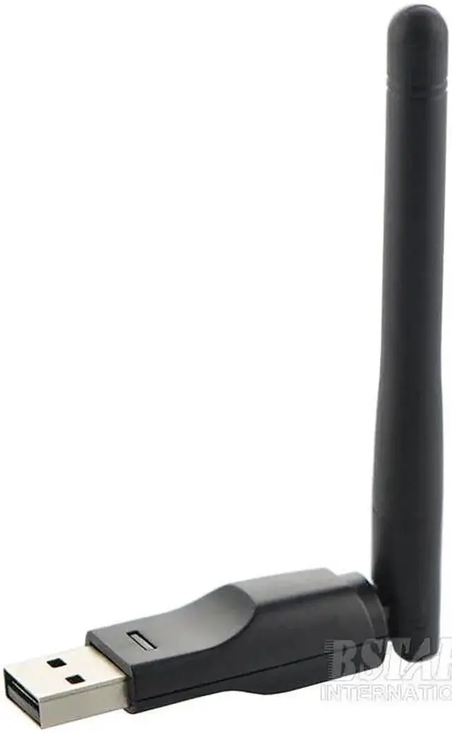 Alt view image 2 of 5 - RT5370 150M USB 2.0 WiFi Wireless Network Card 802.11 b/g/n LAN Adapter with rotatable Antenna and retail package XC1290