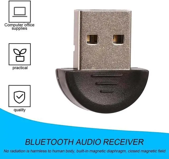 Alt view image 3 of 5 - USB Bluetooth Adapter Wireless USB Dongle V2.0 For Laptop PC Win 7/8/10/XP