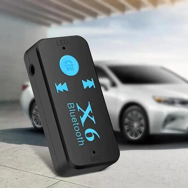 Alt view image 2 of 5 - Bluetooth 5.0 Receiver 3.5mm AUX Car Stereo Audio Music with Microphone HandFree Wireless Adapter Support TF Card