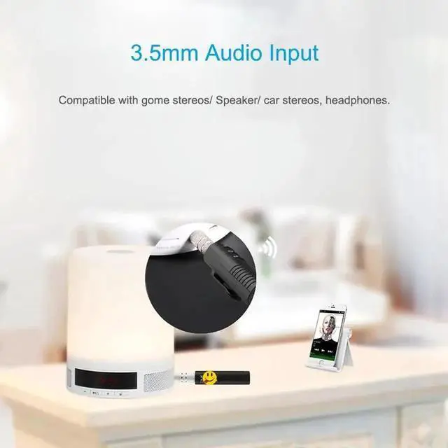 Alt view image 2 of 5 - Bluetooth 4.1 Receiver 3.5mm APTX LL AUX Adapter for Headphone Speaker Music Wireless Bluetooth 3.5 Jack Audio Receiver