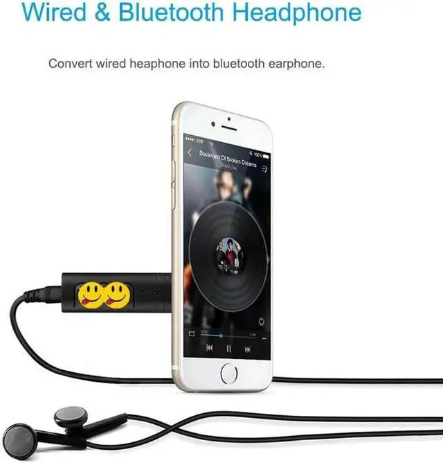 Alt view image 3 of 5 - Bluetooth 4.1 Receiver 3.5mm APTX LL AUX Adapter for Headphone Speaker Music Wireless Bluetooth 3.5 Jack Audio Receiver
