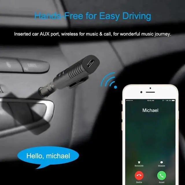 Alt view image 5 of 5 - Bluetooth 4.1 Receiver 3.5mm APTX LL AUX Adapter for Headphone Speaker Music Wireless Bluetooth 3.5 Jack Audio Receiver