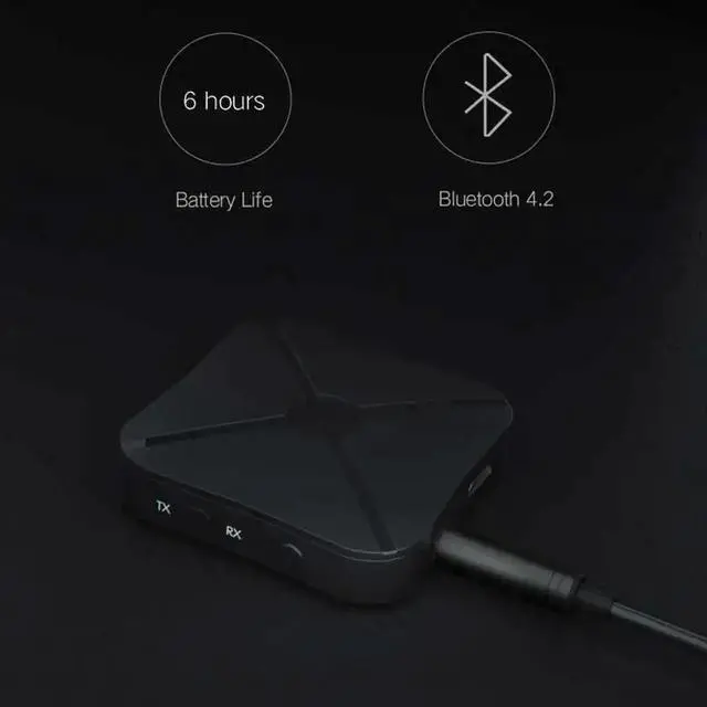 Alt view image 4 of 5 - 2 IN 1 Wireless Bluetooth 4.2 Audio Receiver Transmitter for TV 3.5mm AUX Bluetooth Adapter For Headphone Home TV MP3 PC A2