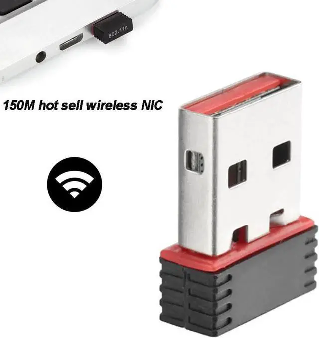 Alt view image 2 of 5 - USB WiFi Adapter 150Mbps wi fi Antenna PC mini internet Network Card LAN Dongle Adapter Ethernet Receiver Wi-fi