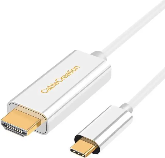 Main image of USB C to HDMI Cable 10FT, CableCreation USB Type C to HDMI Cable Adapter 4K, Compatible with MacBook Pro 2020, iPad Pro 2020, Mac Mini, Surface Book 2, XPS 15, Galaxy S20/S10, White