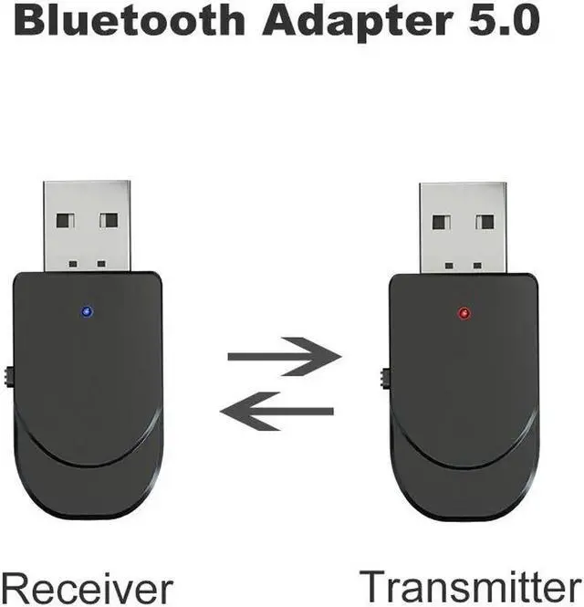 Alt view image 2 of 5 - 3 IN 1 Mini Bluetooth 5.0 Audio Receiver Transmitter 3.5mm Jack AUX USB Stereo Music Wireless Adapter for TV Car PC Headphones