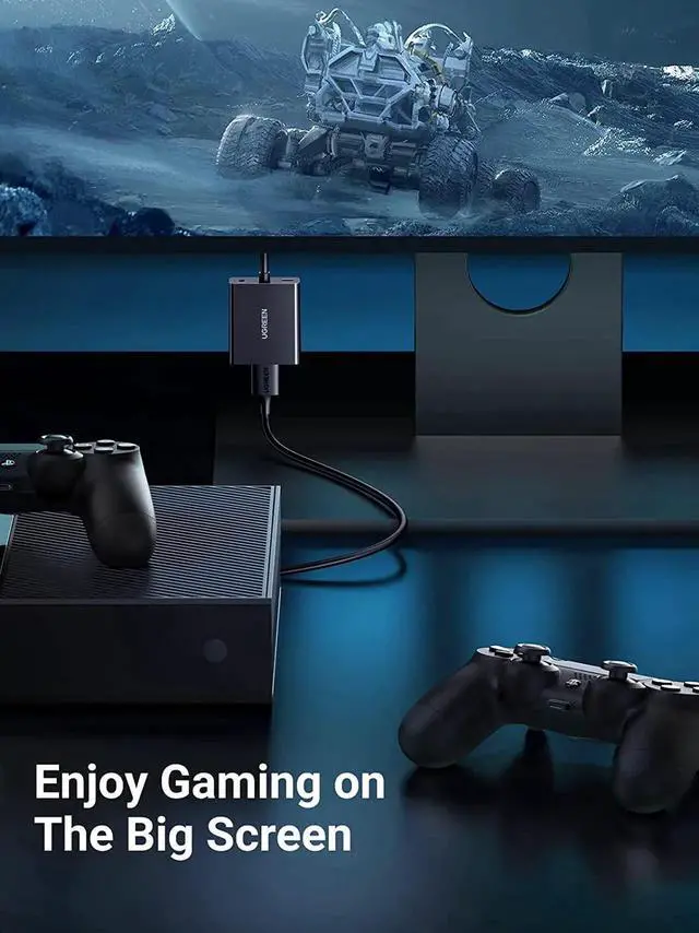 Alt view image 5 of 7 - HDMI to VGA Adapter with 3.5mm Audio Jack HDMI Female to VGA Male Converter Compatible with TV Stick Raspberry Pi Laptop PC Tablet Digital Camera Nintendo Switch