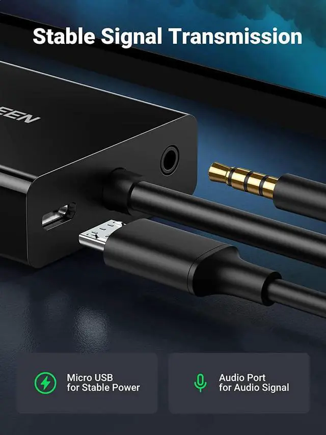 Alt view image 6 of 7 - HDMI to VGA Adapter with 3.5mm Audio Jack HDMI Female to VGA Male Converter Compatible with TV Stick Raspberry Pi Laptop PC Tablet Digital Camera Nintendo Switch
