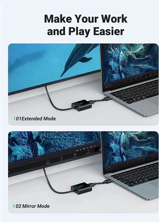 Alt view image 4 of 7 - HDMI to VGA Adapter with 3.5mm Audio Jack HDMI Female to VGA Male Converter Compatible with TV Stick Raspberry Pi Laptop PC Tablet Digital Camera Nintendo Switch