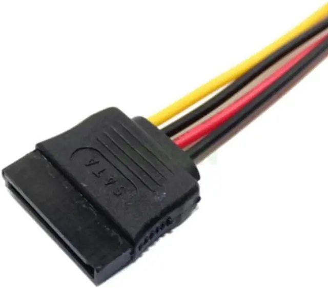 Alt view image 3 of 5 - PH 2.0mm 4Pin Small Type to 15Pin HDD SATA Power Supply Cable Cord 20AWG Wire For Industrial all-in-one HD Mini PC PDD (0.2m)