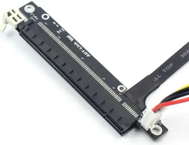 Alt view image 5 of 6 - Graphics Extension cable M.2 to x16 PCIE M2 to PCI Express Adapter cable 45cm Full Speed For PC Mining Bitcoin BTC