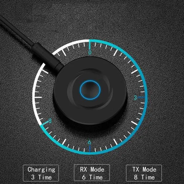 Alt view image 5 of 5 - JAENFONG 2 IN 1 Bluetooth 5.0 4.2 Receiver Transmitter RCA 3.5mm 3.5 Jack AUX Stereo Car Wireless Audio Adapter For PC TV Speaker