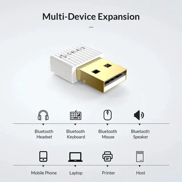Alt view image 2 of 5 - JAENFONG USB Bluetooth Dongle Adapter 4.0 5.0 for PC Speaker Mouse Laptop Mini Wireless Bluetooth Audio Receiver Transmitter aptx