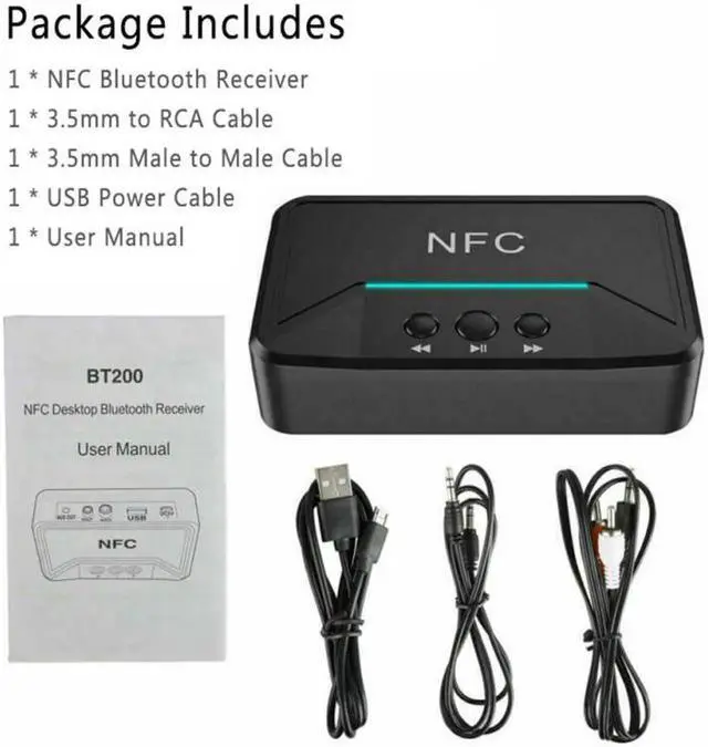 Alt view image 3 of 5 - JAENFONG 1PC Newest Wireless NFC Bluetooth 5.0 Receiver APTX HD DAC Wireless Digital Audio Adapter Low Latency SPDIF Coaxial RCA Output