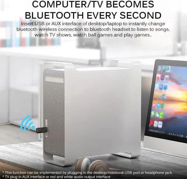 Alt view image 4 of 5 - JAENFONG 5.0 Adapter Receiver Transmitter Mini Dongle Wireless USB Adapter For Computer PC Laptop Lightweight