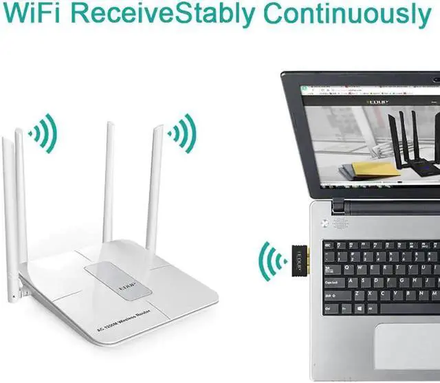 Alt view image 3 of 5 - JAENFONG 2.4G network card mini usb wireless wifi adapter 150mbps wi-fi receiver 802.11n usb ethernet adapter Support for PC Windows Mac