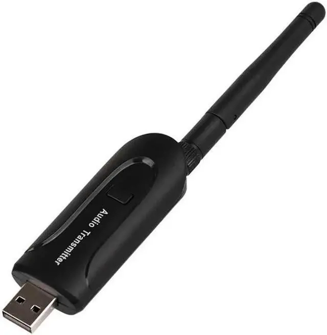 Alt view image 4 of 4 - JAENFONG Bluetooth Transmitter 3.5mm USB Wireless Audio A2DP Stereo Adapter External Antenna for PC Laptop TV Headphones