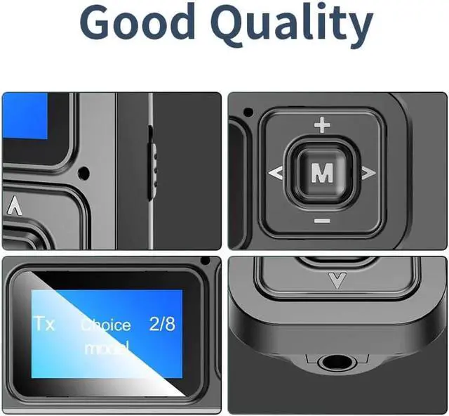 Alt view image 2 of 5 - JAENFONG 5-IN-1 USB Dongle Bluetooth 5.0 Audio Receiver Transmitter With LCD Display Mini 3.5mm AUX RCA Wireless Adapter With MIC For TV