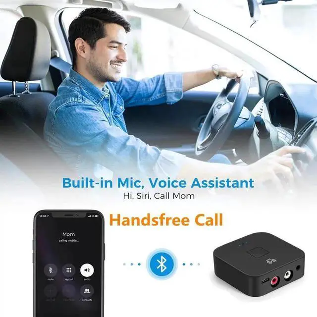 Alt view image 2 of 5 - JAENFONG Bluetooth 5.0 Receiver APTX LL 3.5mm AUX RCA Jack Wireless Adapter Auto On/OFF With Mic Bluetooth 5.0 4.2 Car Audio Receiver