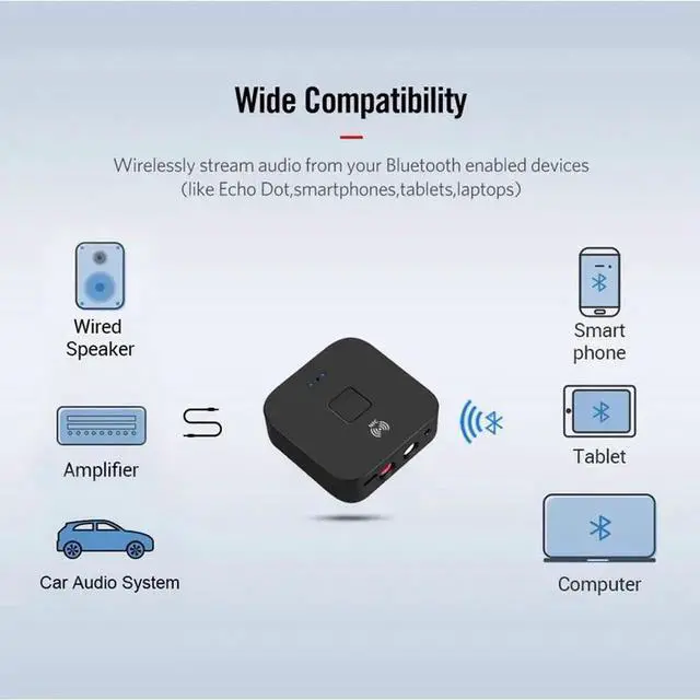 Alt view image 4 of 5 - JAENFONG Bluetooth 5.0 Receiver APTX LL 3.5mm AUX RCA Jack Wireless Adapter Auto On/OFF With Mic Bluetooth 5.0 4.2 Car Audio Receiver