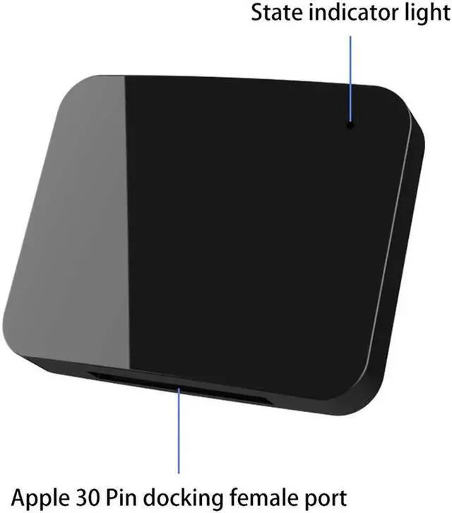 Alt view image 2 of 5 - JAENFONG Bluetooth Music Receiver Wireless 30Pin Receiver Audio Adapter for iPod For iPhone 30 Pin Dock Docking Station Speaker