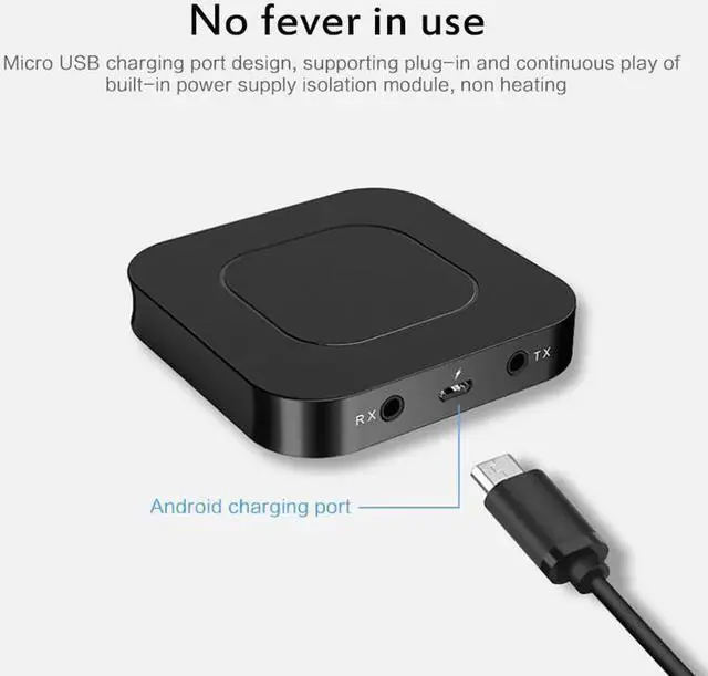 Alt view image 3 of 5 - JAENFONG 5.0 Transmitter Receiver APTX HD LL Bt Audio Music Wireless USB Adapter 3.5mm 3.5 AUX Jack/SPDIF/RCA for TV PC