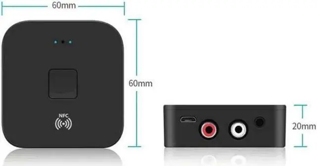Alt view image 4 of 5 - JAENFONG 2020 Newest Bluetooth Receiver 5.0 AptX LL 3.5mm Jack Aux Wireless Adapter Music For TV Car RCA Bluetooth 5.0 3.5 Audio Receiver