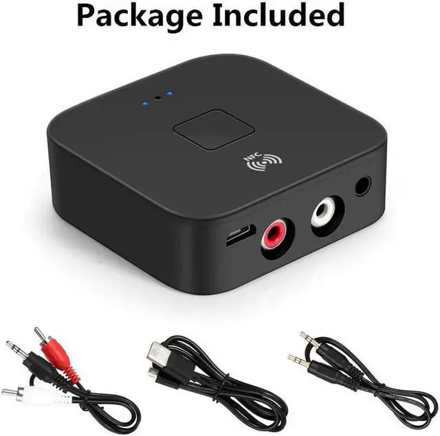 Alt view image 3 of 4 - JAENFONG 5.0 RCA Audio Receiver APTX LL 3.5mm 3.5 AUX Jack Music Wireless Adapter With Mic NFC For Car TV Speakers Auto ON/OFF