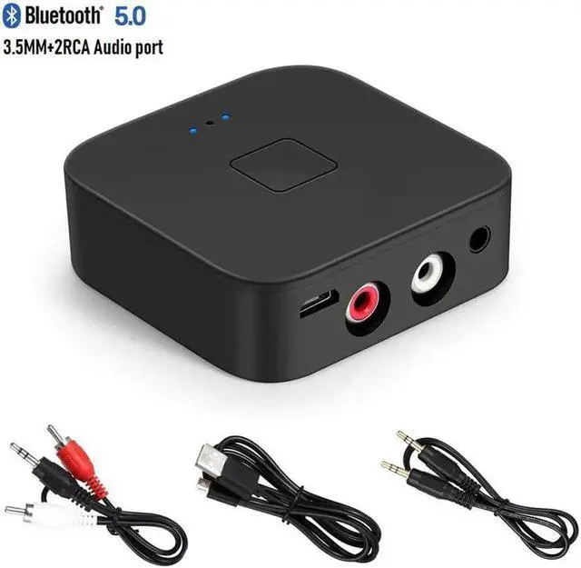 Alt view image 3 of 5 - JAENFONG 5.0 Receiver RCA Audio APTX LL 3.5mm 3.5 AUX Music Wireless Adapter For Car TV Speakers Audio Receiver