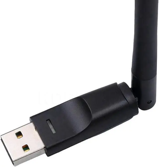 Alt view image 2 of 5 - JAENFONG 150Mbps USB WiFi Wireless Network Card Ralink RT5370 802.11 b/g/n LAN Adapter with rotatable Antenna for PC Laptop