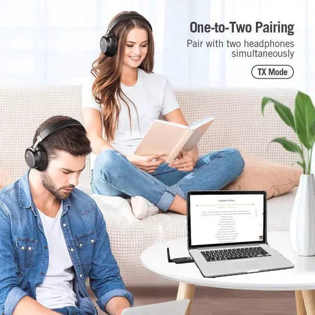 Alt view image 3 of 5 - JAENFONG 3.5mm 3.5 AUX Jack RCA USB Bluetooth 5.0 Audio Transmitter For TV PC PS4 Driver- Apt-x Aptx Low Latency Wireless Adapter New