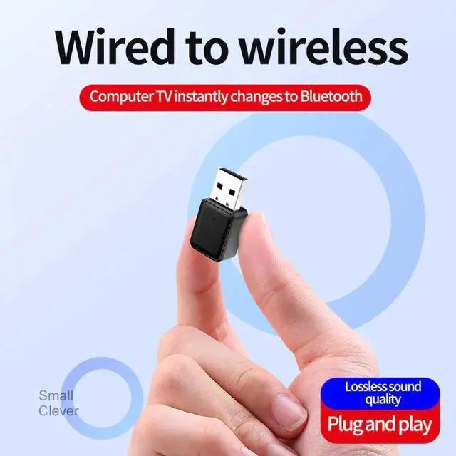 Alt view image 4 of 5 - JAENFONG 2 In 1 Receiver Transmitter Mini Portable Speaker High Speed Headphone Music Home Audio USB Bluetooth Adapter Wireless Adapter