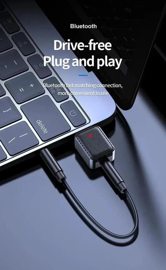 Alt view image 2 of 5 - JAENFONG 2 In 1 Receiver Transmitter Mini Portable Speaker High Speed Headphone Music Home Audio USB Bluetooth Adapter Wireless Adapter