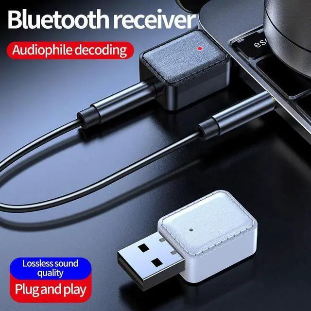 Alt view image 3 of 5 - JAENFONG 2 In 1 Receiver Transmitter Mini Portable Speaker High Speed Headphone Music Home Audio USB Bluetooth Adapter Wireless Adapter
