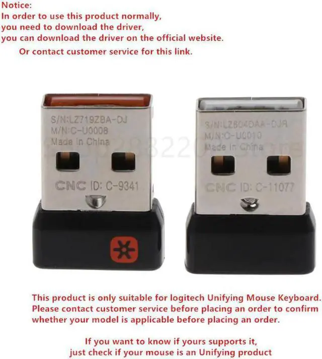 Main image of JAENFONG Dongle Receiver Unifying USB Adapter for Mouse Keyboard Connect 6 Device for MX M905 M950 M505 M510 M525 Etc