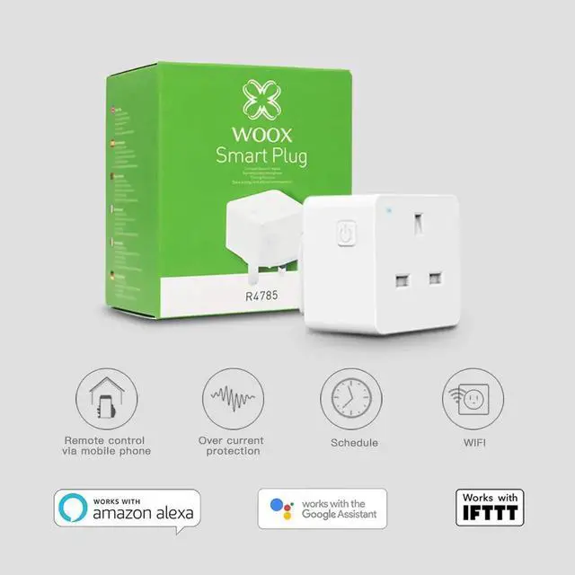 Alt view image 4 of 5 - JAENFONG Smart Power Plug Outlet UK Electric Adapter Socket Voice Wireless Remote Remote Control Timer work with Alexa Google Home