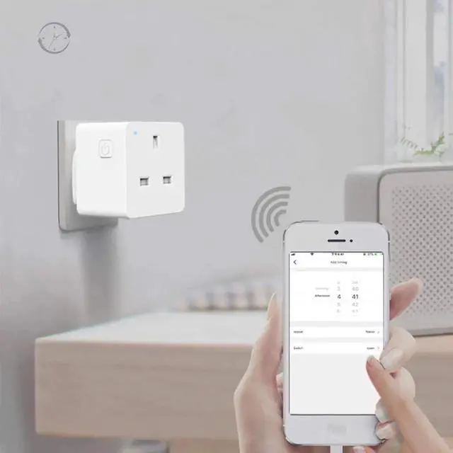 Alt view image 2 of 5 - JAENFONG Smart Power Plug Outlet UK Electric Adapter Socket Voice Wireless Remote Remote Control Timer work with Alexa Google Home