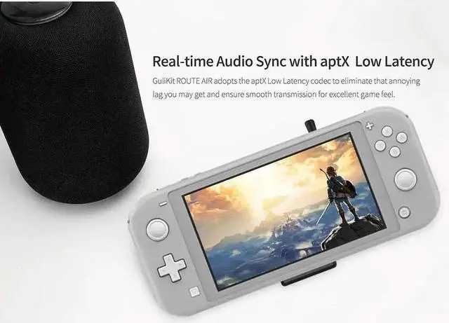 Alt view image 3 of 4 - JAENFONG NS07 Pro Route Air Bluetooth Wireless Audio Adapter Transmitter Support Voice Chat USB C Adapter For Nintendo Switch PS4